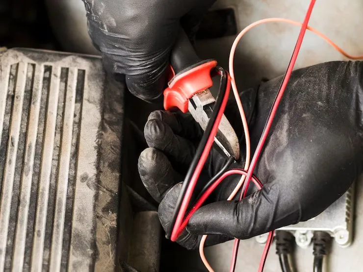 battery cable and connector replacement