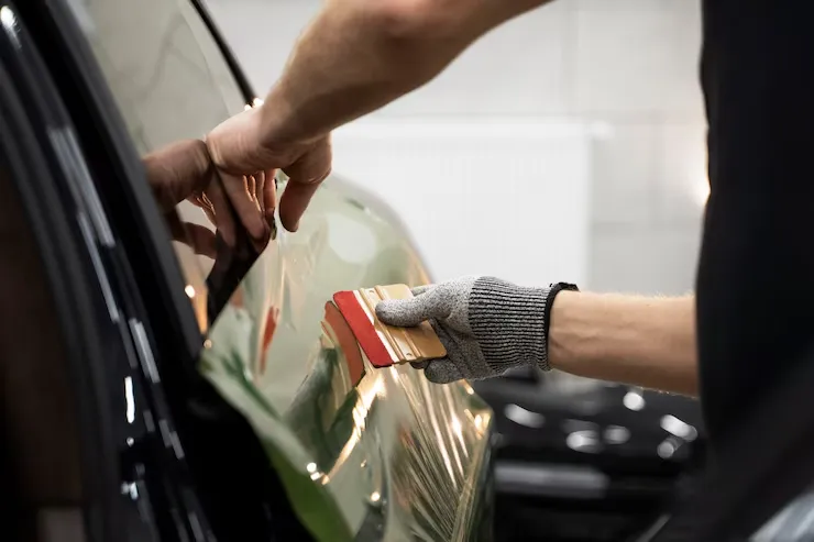 Hyundai Car service center in gurgaon 8 car ppf installation